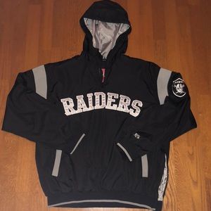 NFL Raiders quarter-zip pullover jacket